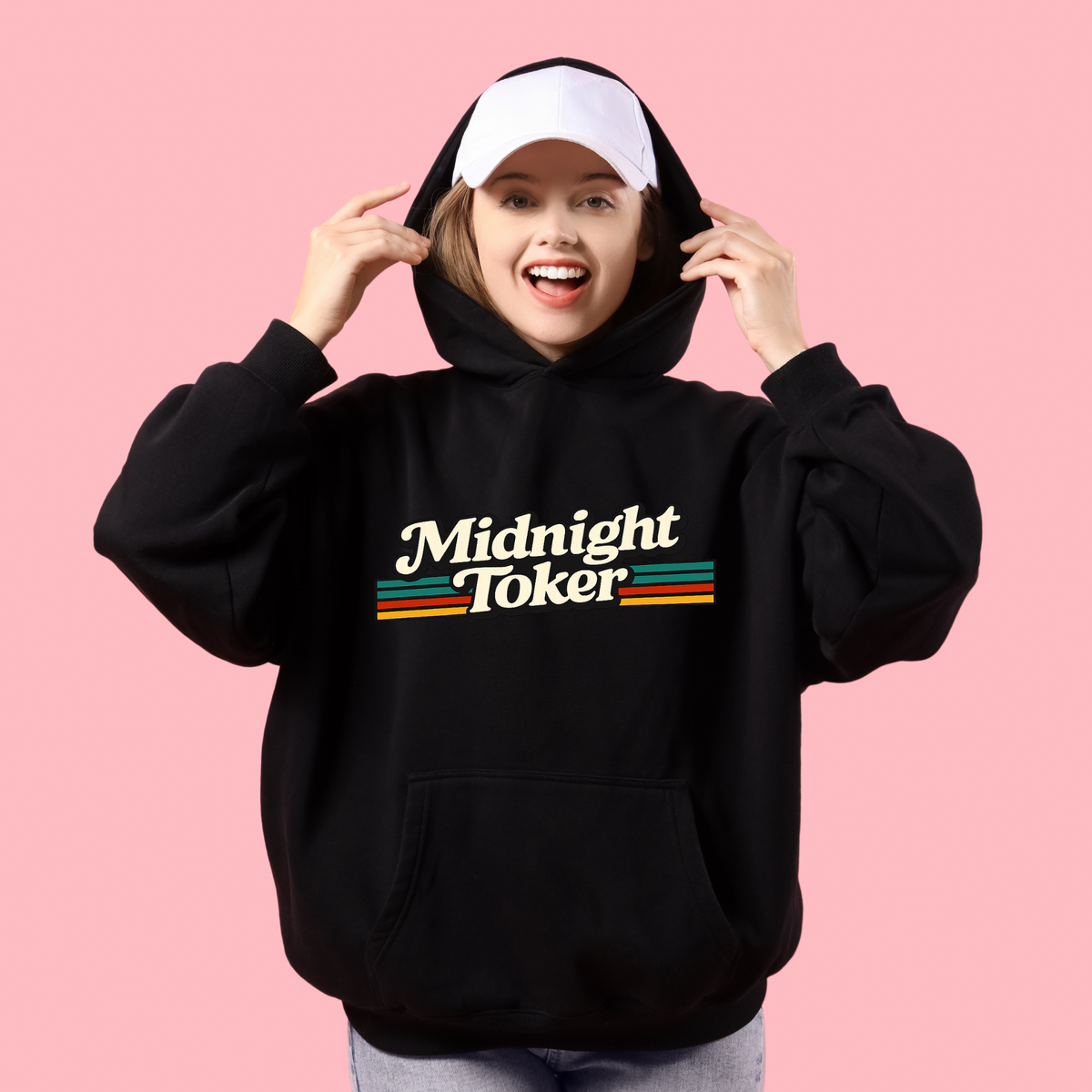 Midnight Toker Big Print Hoodie 