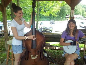 A German visitor enjoys the Upright for the very 1st time.
