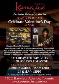 Valentine's Day Musical Evening at Kamasutra Restaurant