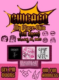 Cricket!, Cat Crash, The Raspberry Jams, Eraserbaby