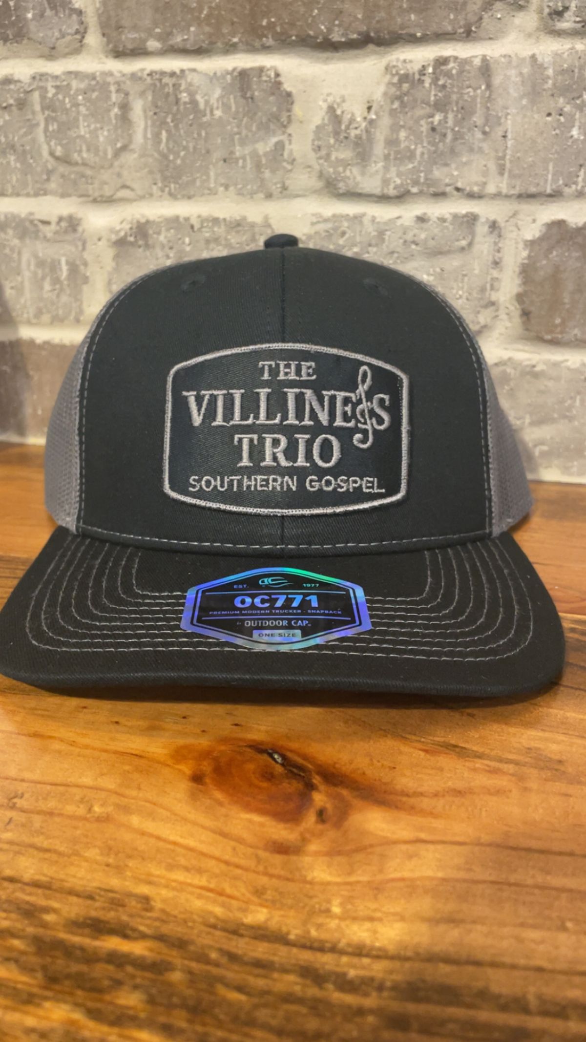 Black/Gray “Villines Trio” Trucker Cap