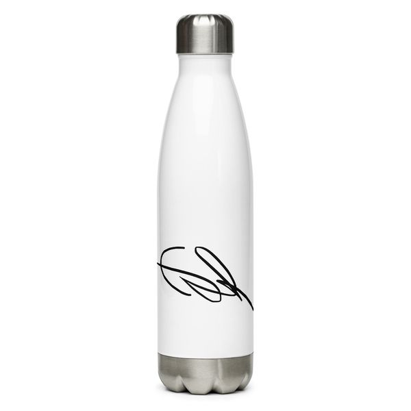 Ezekiel Mianscum Signature Stainless Steel Water Bottle - White