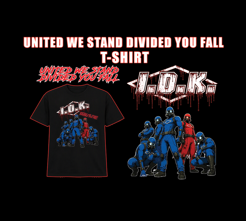 UNITED WE STAND DIVIDED YOU FALL T-SHIRT BLACK