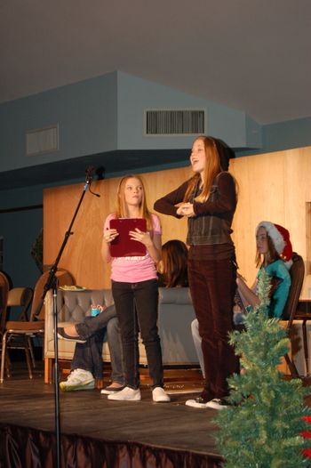 "If I work real fast, I can still make it to choir rehearsal."
