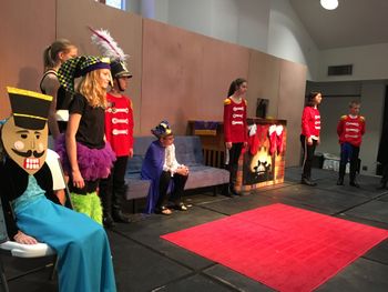 Pirlipat under a spell as the king worries.
