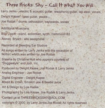 CD jacket design by Lois Kazee
