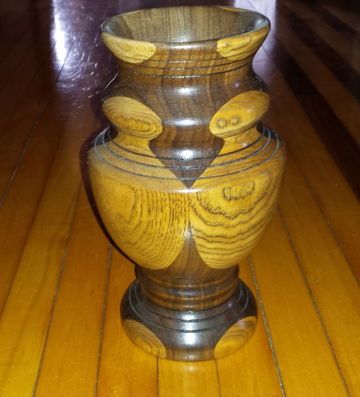Walnut and Hickory Vase