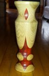 Red Heart and Hickory Vase