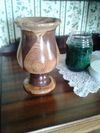 Walnut and Hickory Vase