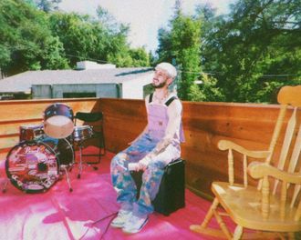 omgjuno on set for "crook" music video w/ Jon Kupp. Shot and directed by DarkSight. 2025