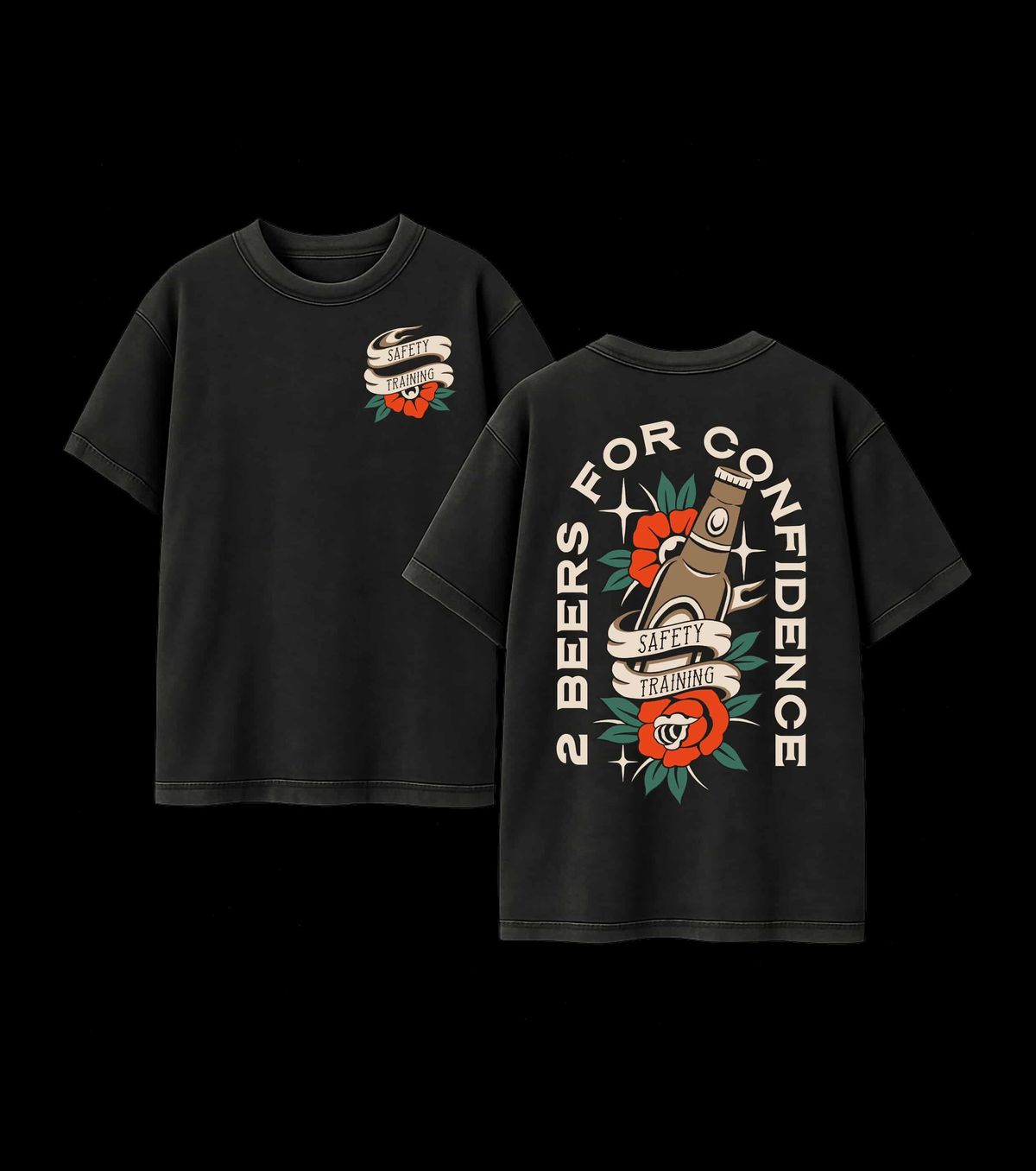 2 Beers - Pepper Black Comfort Colors