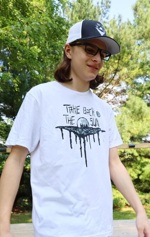 TBTS T-Shirt White T-Shirt With Black Logo