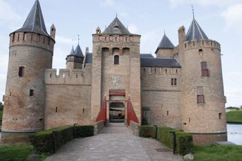 Muiderslot Castle, Muiden. The bridge to the castle entrance. Even the walk to the door has a view.
