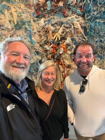 Muiderslot Castle, Muiden. Debbie, Chad, and me inside the castle. A little history and a few familiar smiles.
