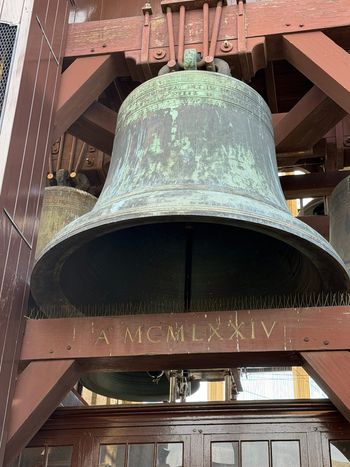 Dom Tower, Utrecht. One of the tower’s great bells. Impressive even when it is standing still.
