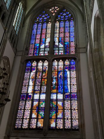 Light through a church window. Some details ask you to stop and look.
