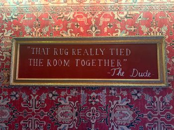 Grand Café Lebowski, Utrecht. “That rug really tied the room together.” A fitting last stop for the owner of a guitar named THE DUDE.

