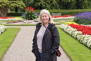 Kasteel de Haar, near Utrecht. Debbie in the flower gardens. One more reason to slow down and enjoy the view.

