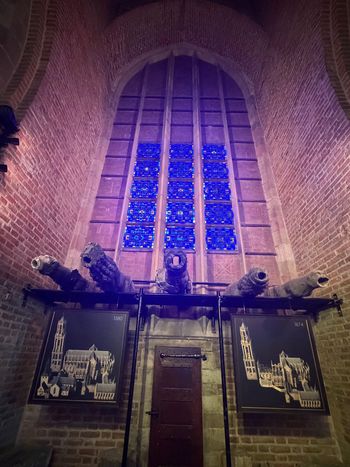 A historic interior washed in blue light. A different mood for the Utrecht album.
