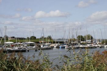 Sailboats gathered in the harbor. A quiet change of scenery between castle pictures.
