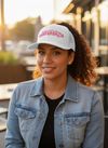 White and Pink "La Diferenzia" Cap
