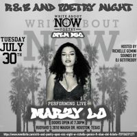 Write About Now Poetry and R&B Night