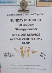 Open Air Service - Ayr Salvation Army Band (South Carrick Churches Together)