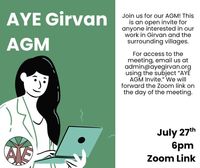 Aye Girvan AGM - (Zoom Meeting)