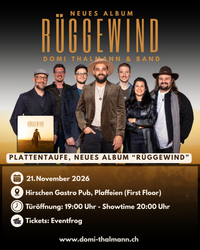 Plattentaufe vom neuen Album "Rüggewind"