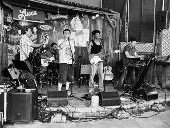 lucca's bar & grill - left to right: andy, anthony, me, teyo, and ruben - 7/14/24
