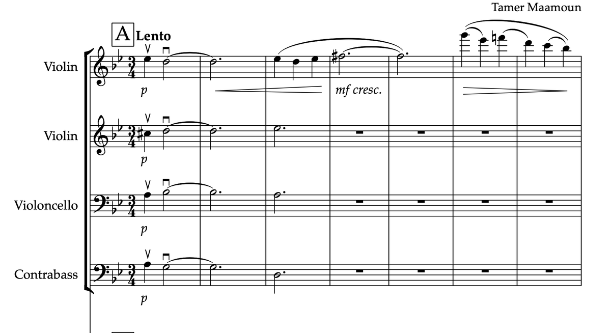 Full Score of a Piece on Shape and Color