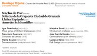 FIMDG Solistas de la OCG & Nacho de Paz