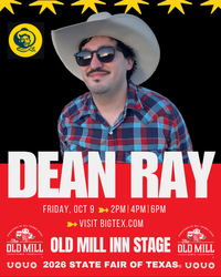 Dean Ray at State Fair of Texas - Old Mill Inn Stage