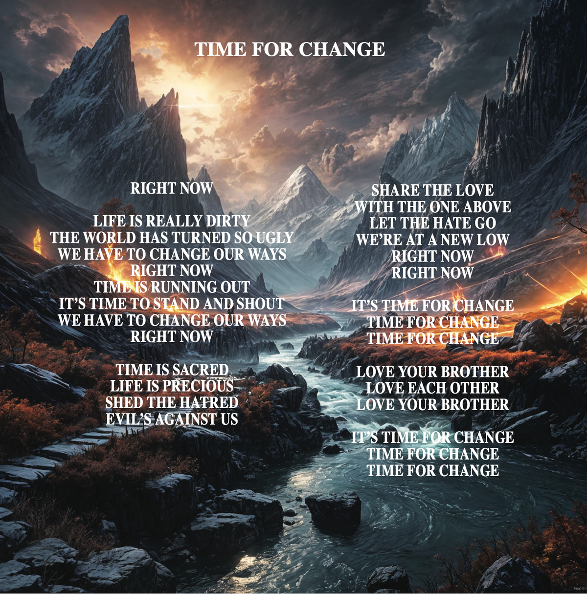 TIME FOR CHANGE LYRICS