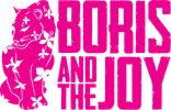 Boris and the Joy Pink Logo T-Shirt/Graphite