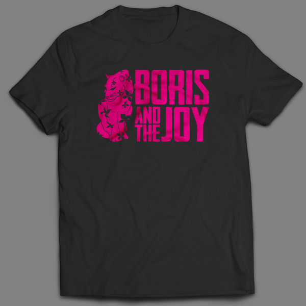 Boris and the Joy Pink Logo T-Shirt/Black