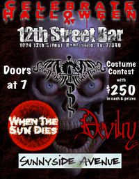 @ 12th Street Bar, Huntsville: When the Sun Dies, Submit Thy Will, Sunny Side Avenue, & Devilry