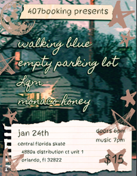 Walking Blue w/ Empty Parking Lot