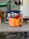 Pumpkin Skull Candy Basket