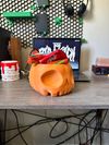 Pumpkin Skull Candy Basket