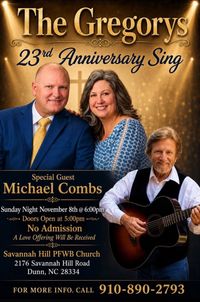 The Gregorys 23rd Anniversary Sing with Michael Combs