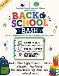 Greene County Schools 4th Annual Back To School Bash