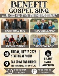Benefit Sing for The Stephanie Hardison Family
