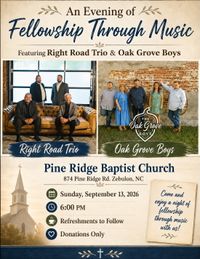 The Oak Grove Boys and Right Road Trio in Concert
