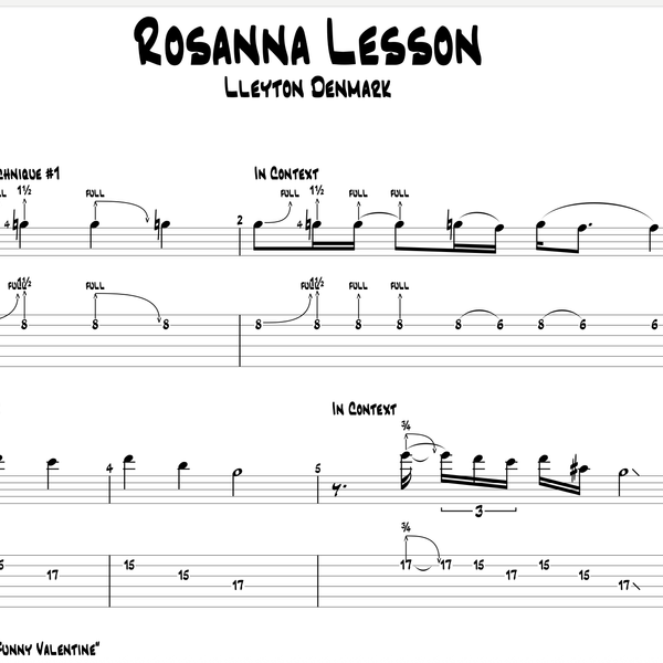 "Rosanna" Solo Techniques Lesson