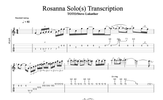 "Rosanna" - Toto Steve Lukather Solos Transcription