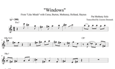 "Windows" - Pat Metheny Solo Transcription