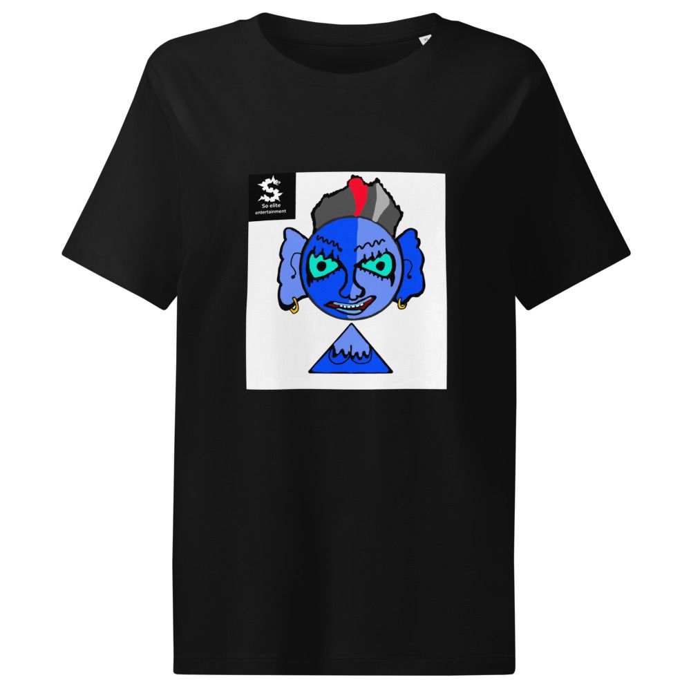 Two tone blue face       Women's Organic Ribbed Neck Stella Muser T-Shirt | Stanley/Stella SATW002