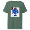 Two tone blue face       Women's Organic Ribbed Neck Stella Muser T-Shirt | Stanley/Stella SATW002