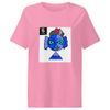 Two tone blue face       Women's Organic Ribbed Neck Stella Muser T-Shirt | Stanley/Stella SATW002